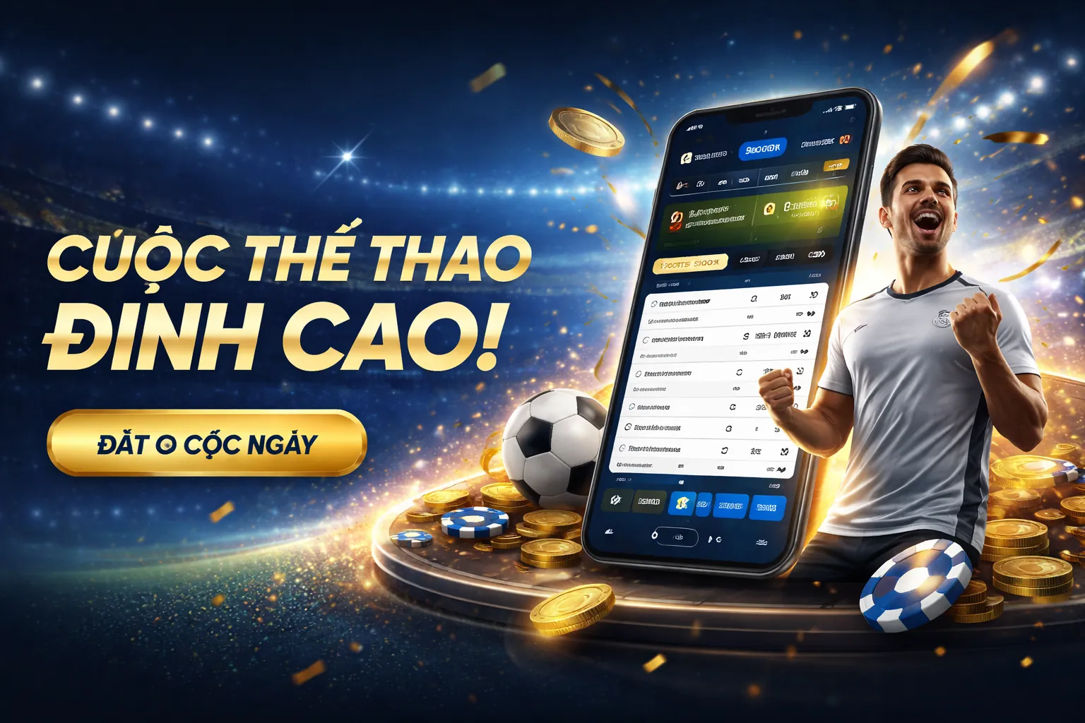 Hình ảnh cá cược thể thao sôi động tại new66.app